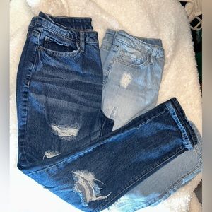 Two Pair of Rue 21 Distressed Jeans - 7